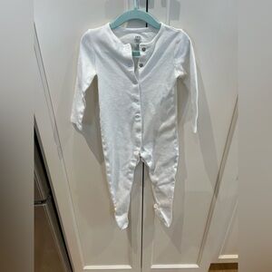 Fred and Flo 18-24m White Baby pajamas